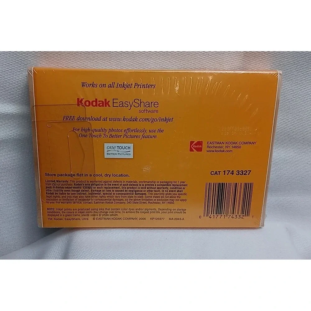Kodak Photo Paper Gloss 100 Sheets‎ 4X6